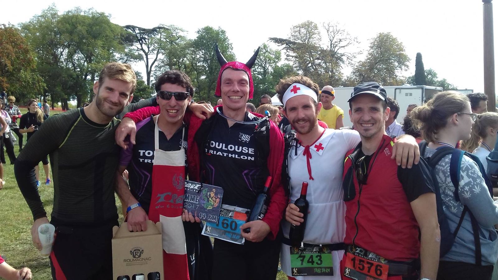 Les vachettes au Trail du Cassoulet 2017
